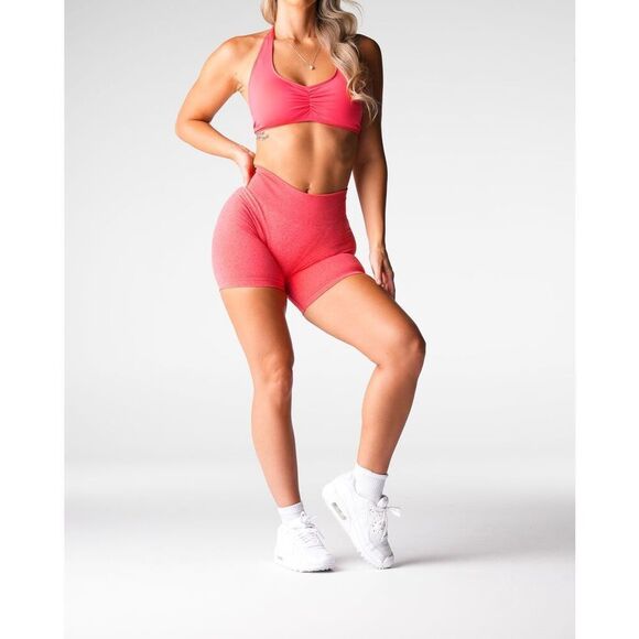 NVGTN Candy Apple Mid Rise Pro Seamless Shorts size S Butt Scrunch !!!sold out - Picture 9 of 9